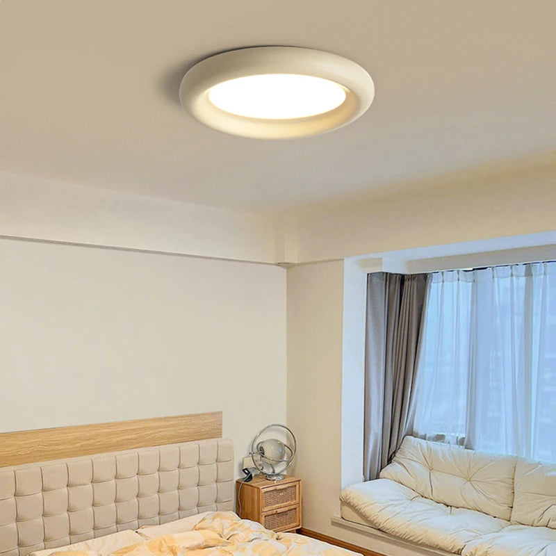 Nordic Cream Wind Resin LED Ceiling Lamp