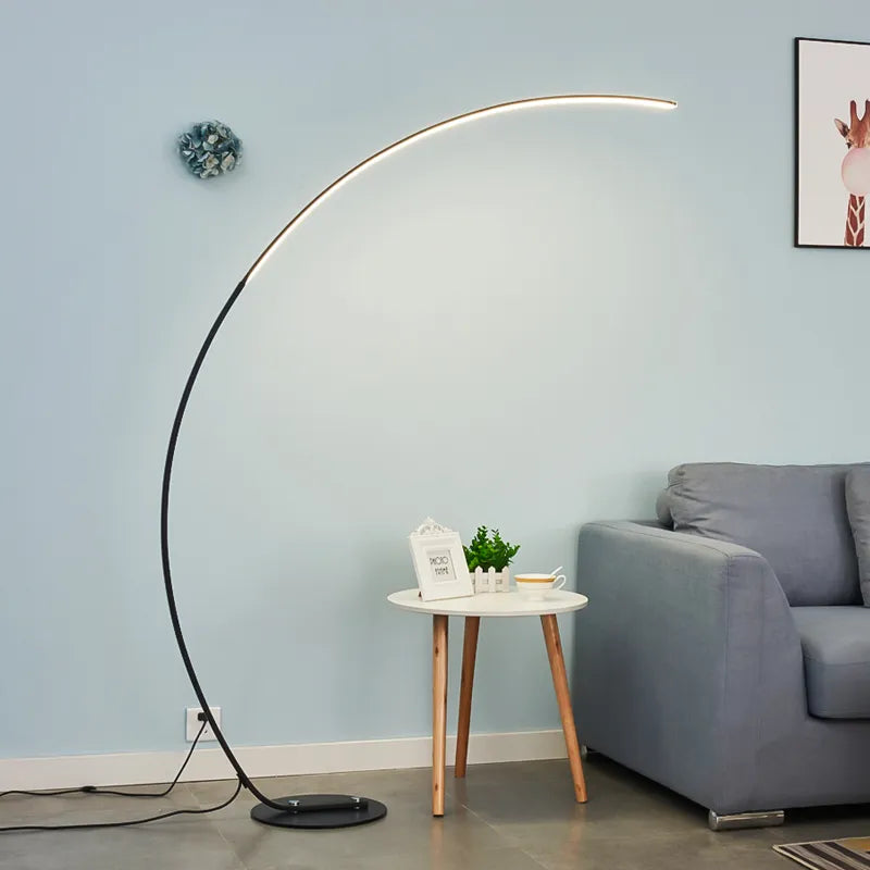 Nordic LED Art Floor Lamps Home Indoor Living Room Black White Floor