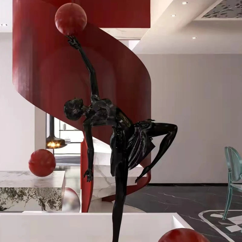 Humanoid Art Sculpture Floor Lamp Designer Exhibition Hall Club Hotel