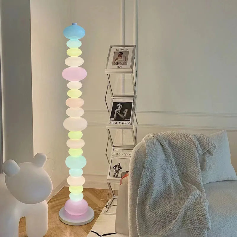 Floor Lamps Rainbow Candy String Standing Table Light Creative