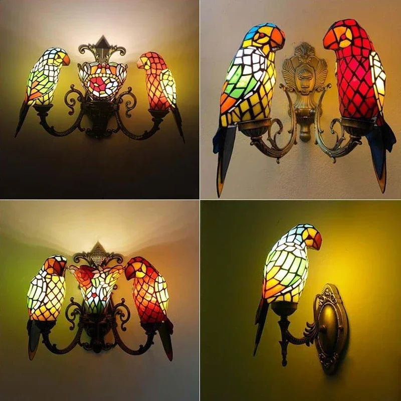 parrot Wall Lamps American countryside Children's room