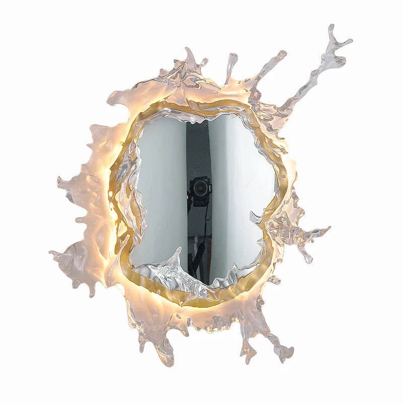 Water droplet mirror wall lamp LED porch decoration dreamy bedroom