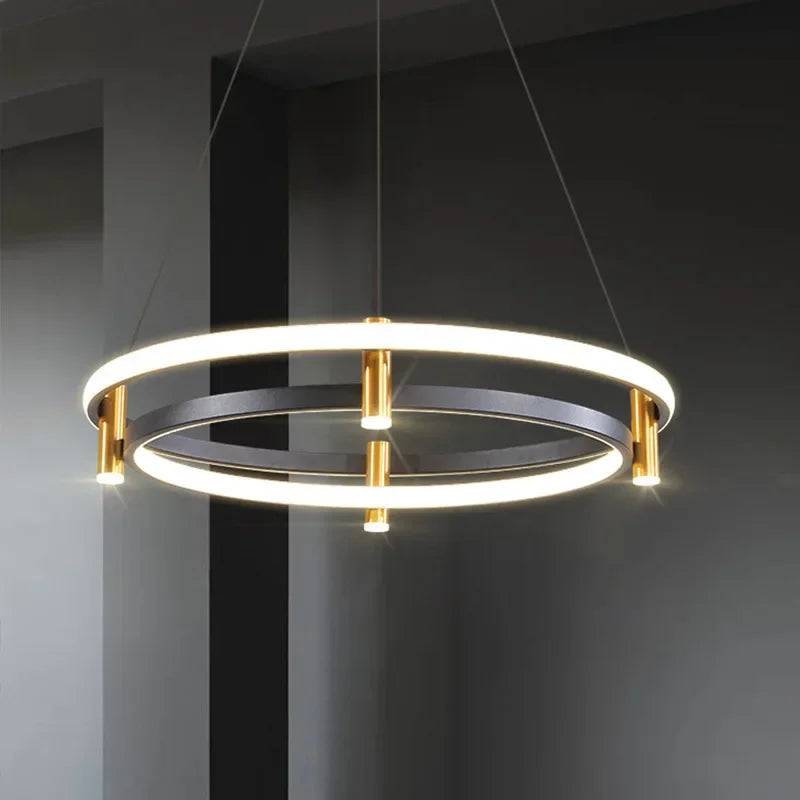 Minimalist Circular Living Room Pendant Lamp Designer's Creative Light