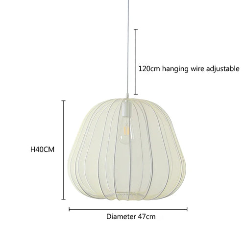 Fabric Lantern LED Chandelier