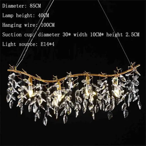 Artist Tree branch Chandelier luxury Modern living room Decorative