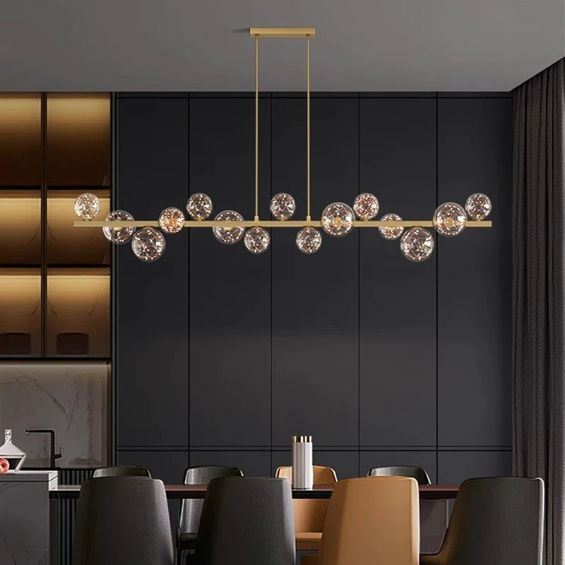 Modern Nordic Chandelier - Creative Star Design for Dining Room