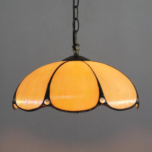 Retro Tiffany Pendant Lamp Led Colorful Stained Glass Pendant Lights