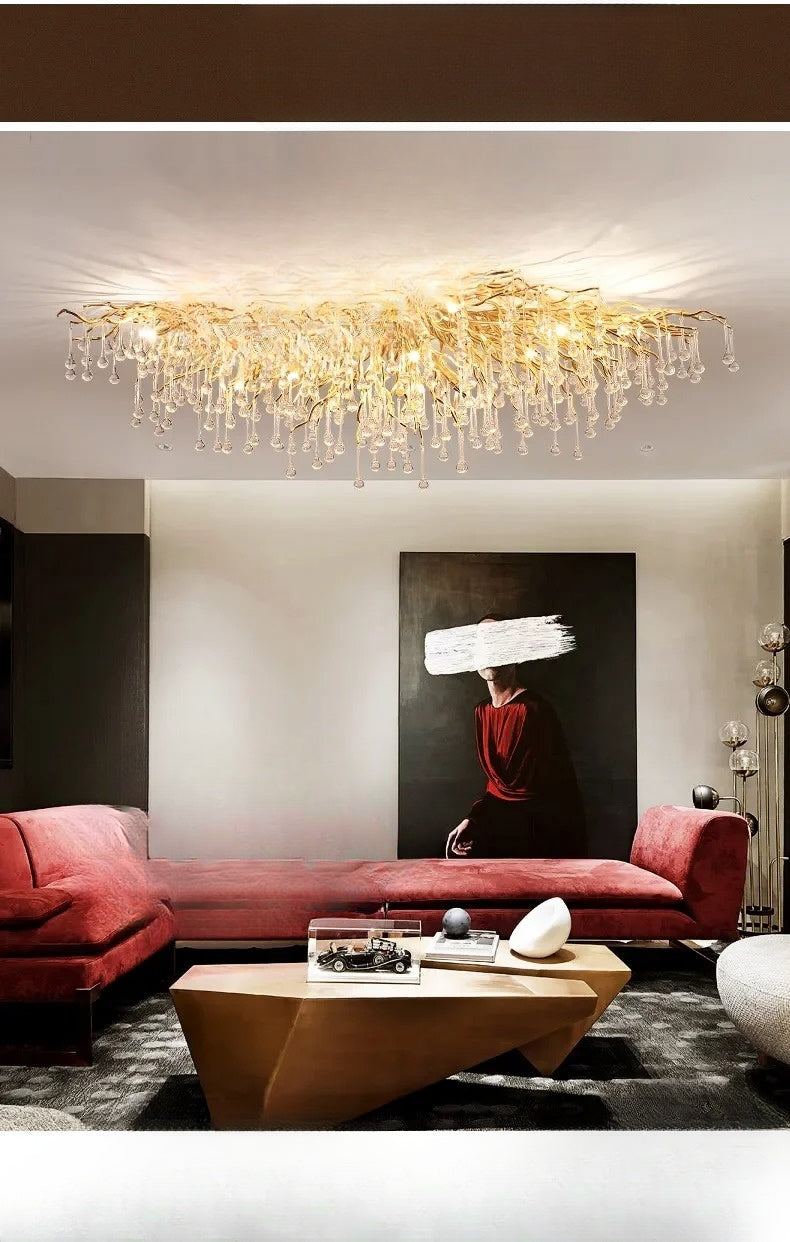 Ceiling Lights Modern Crystal LED Chandelier for Home Bedroom Living