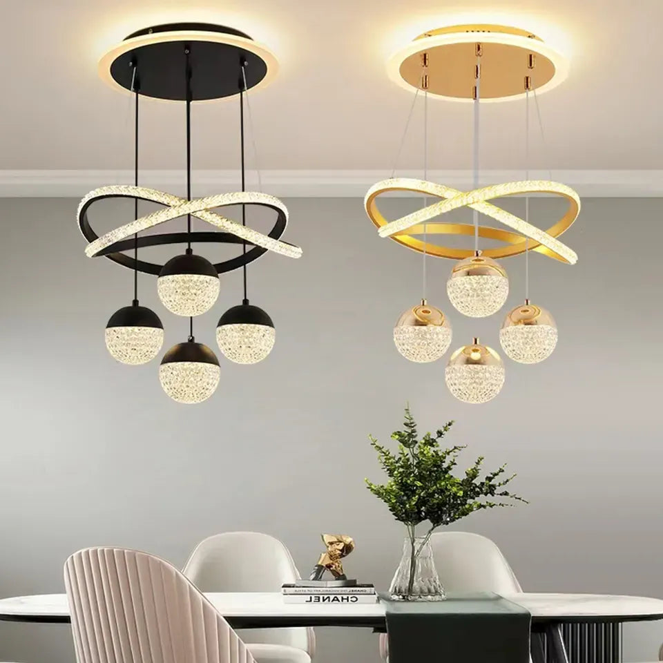 LED Lamp Dining Room Living Ring Dimmable Bedroom Kitchen Interior
