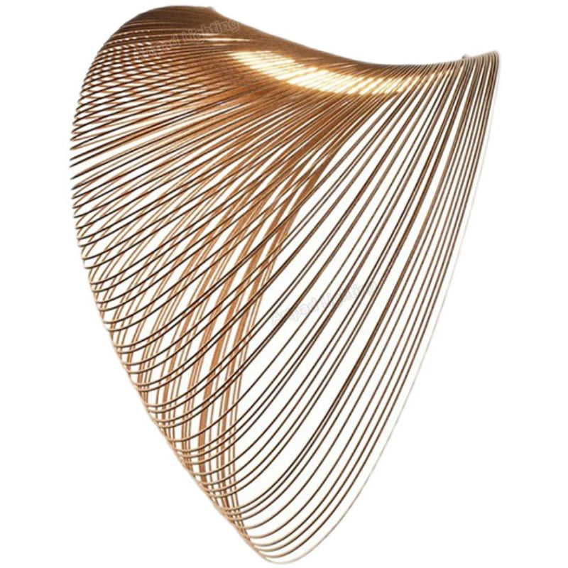 Nordic Creative Led Chandelier Italian Snail Wood Decorative Pendant