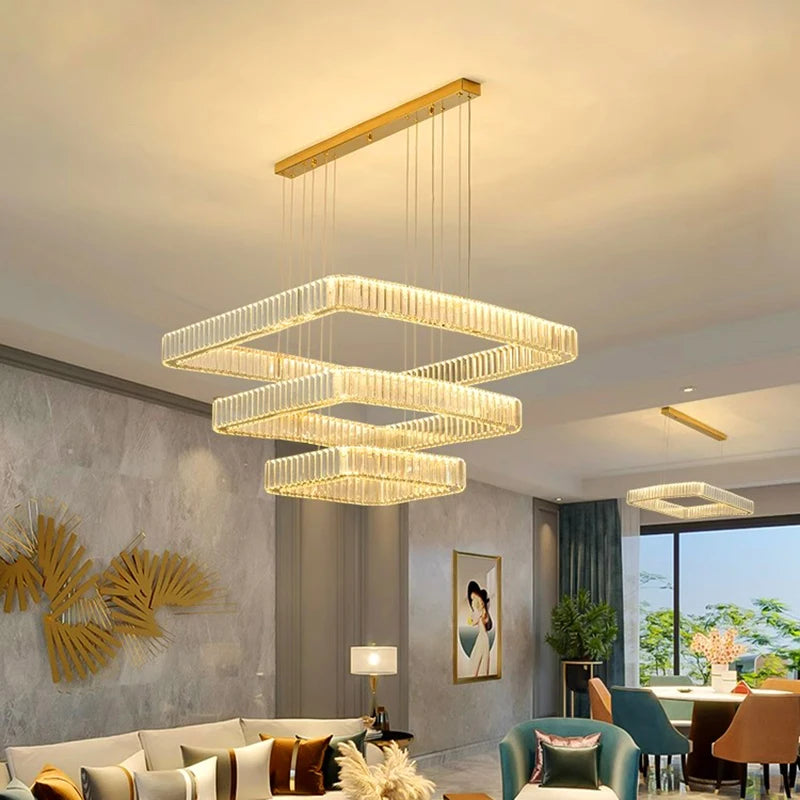 Home Decoration Pendant lights, luxury crystal living room chandelier,