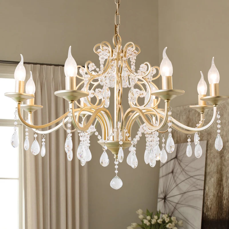 American country chandelier dining room lamp French living room lamp