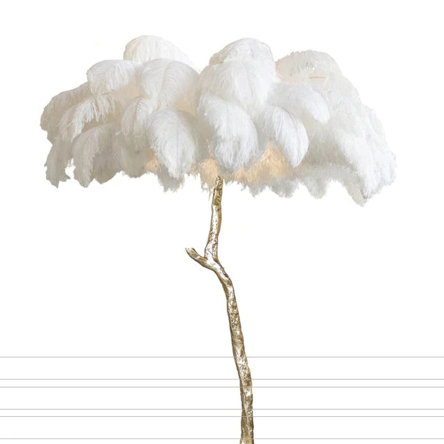 Palmito Luxury Feather Floor/Table Lamp