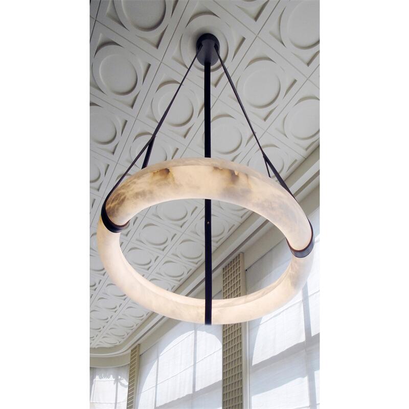 Pendant Ring Alabaster Chandelier