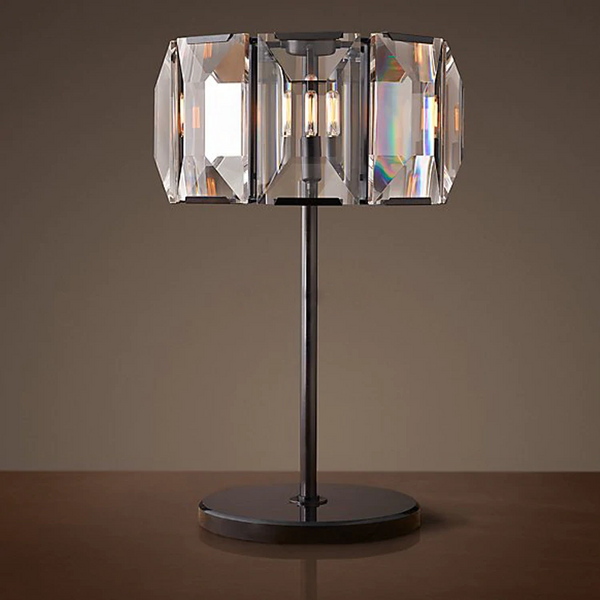 Modern Vintage K9 Crystal Lighting Table Lamp Desk Lights for Home Hotel Bed Room Decor