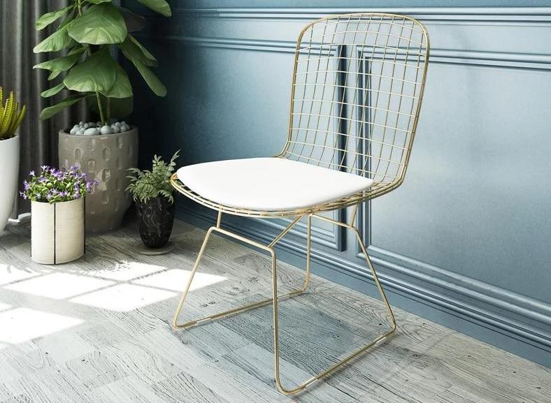 Box Frame Chair Simple Var - Simple Modern Iron Frame Chair