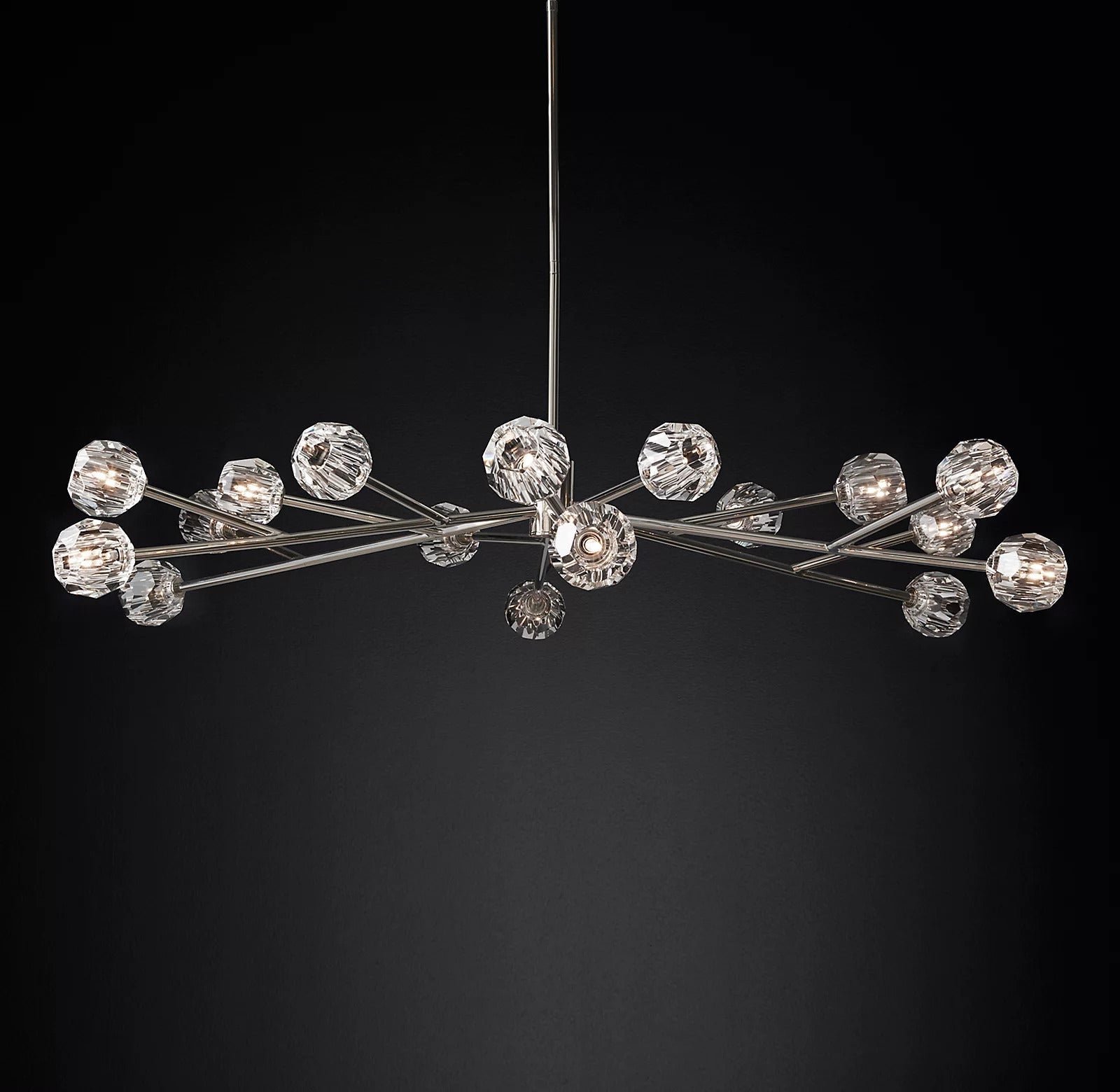 Bille De Crystal Ball Round Chandelier 60"