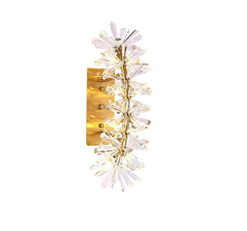 Lona Clear Crystal Wall Sconce, Modern Wall Lamp