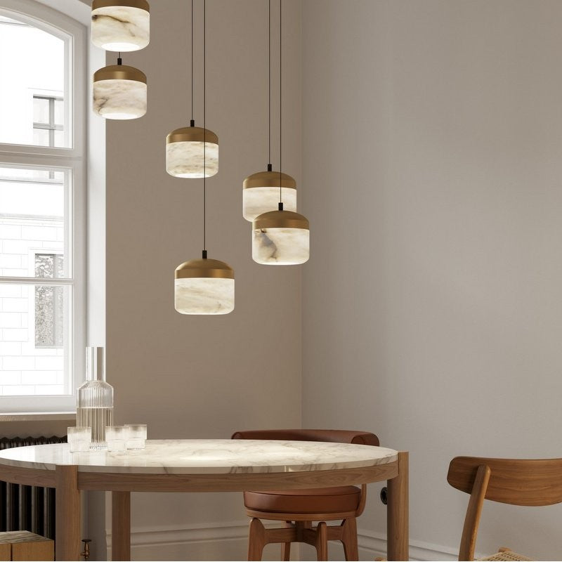 Ava Radiance - United Alabaster Pendant, Kitchen Pendant Light