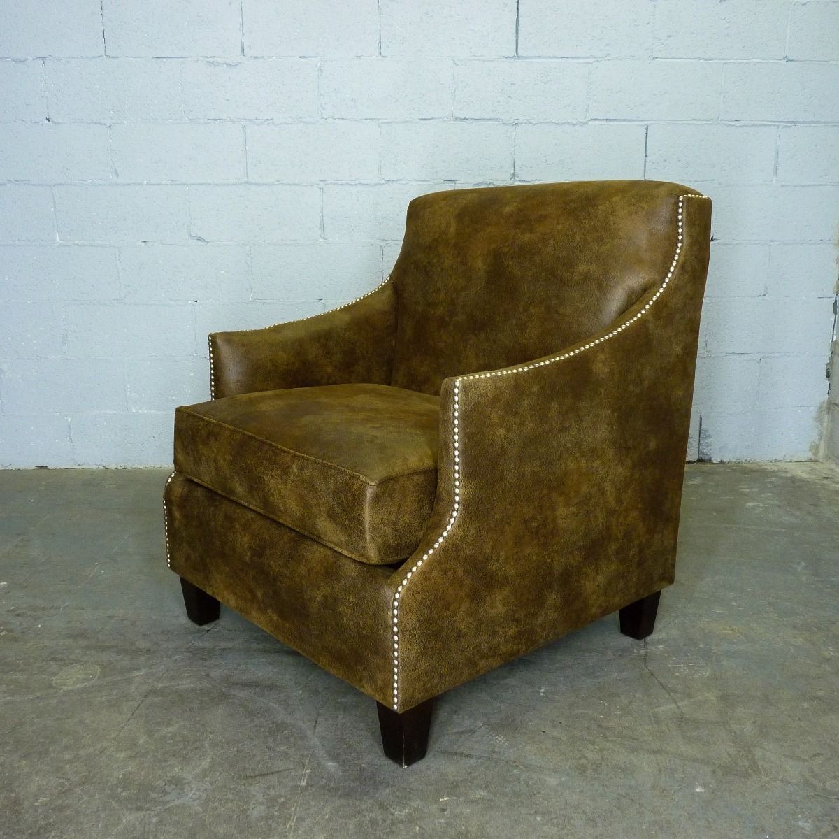 Vintage Industrial Leather Arm Chair