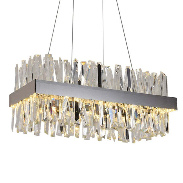 Arsen Rectangular Crystal Chandelier