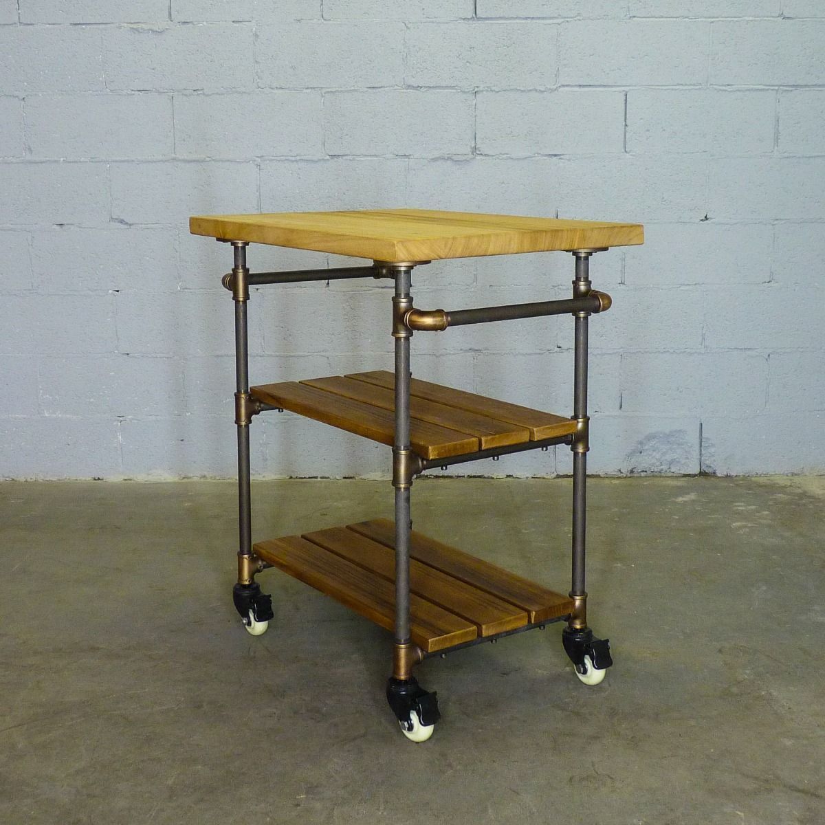 Three Tier Wooden Kitchen Island