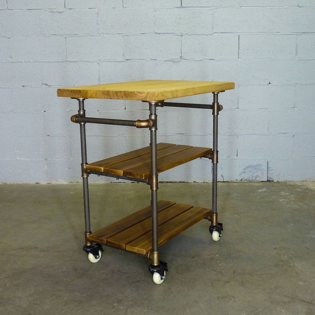 Three Tier Wooden Kitchen Island