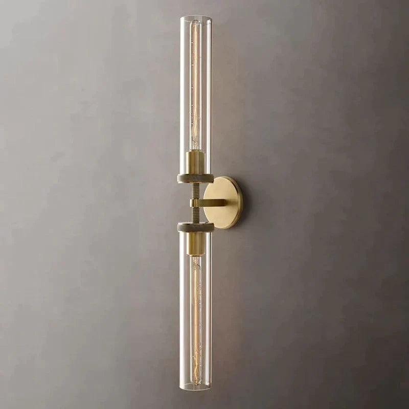 Annie Knurled Grand Linear Modern Wall Sconce 31" W