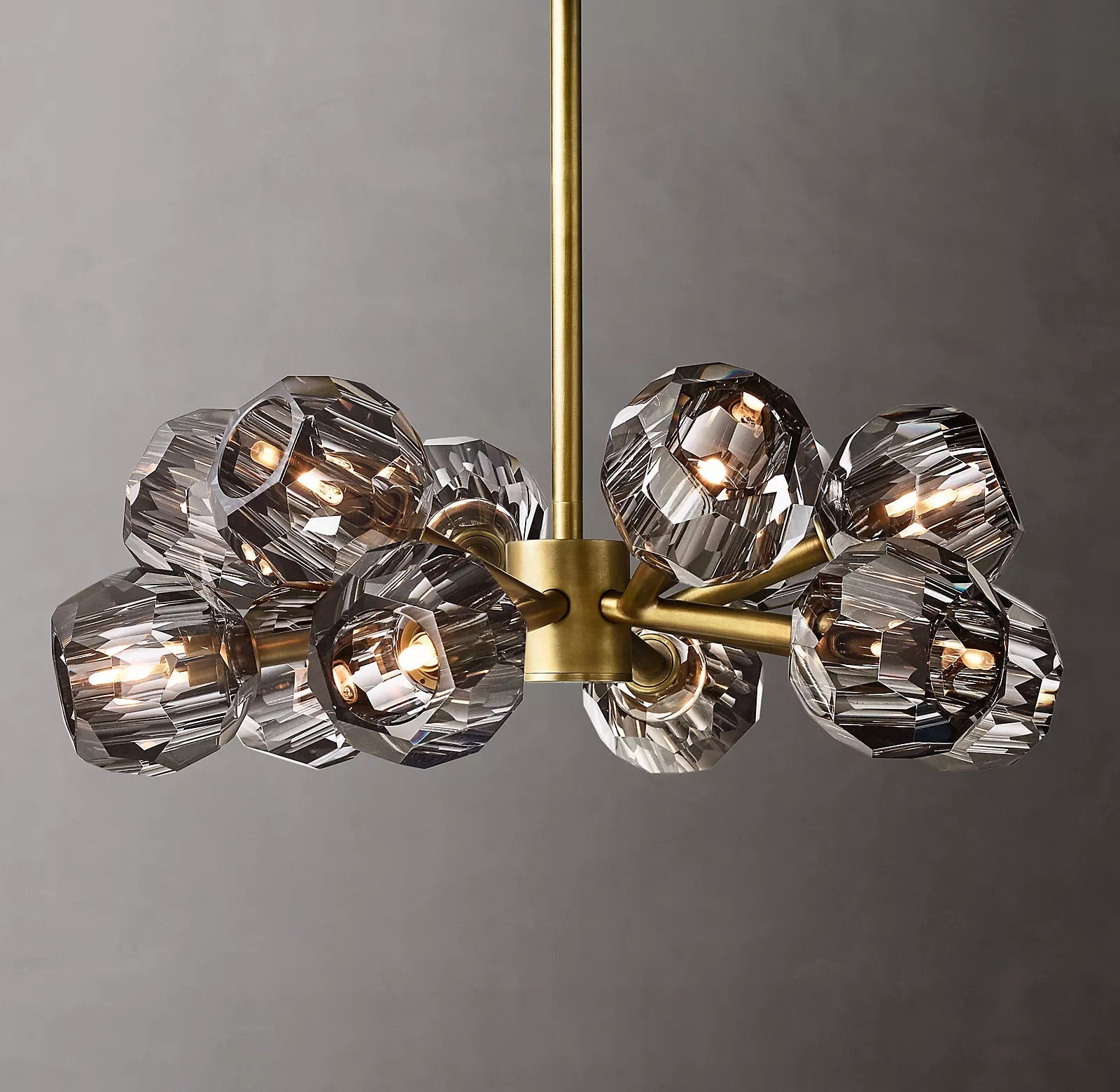 Bille De Crystal Ball Round Chandelier 24"