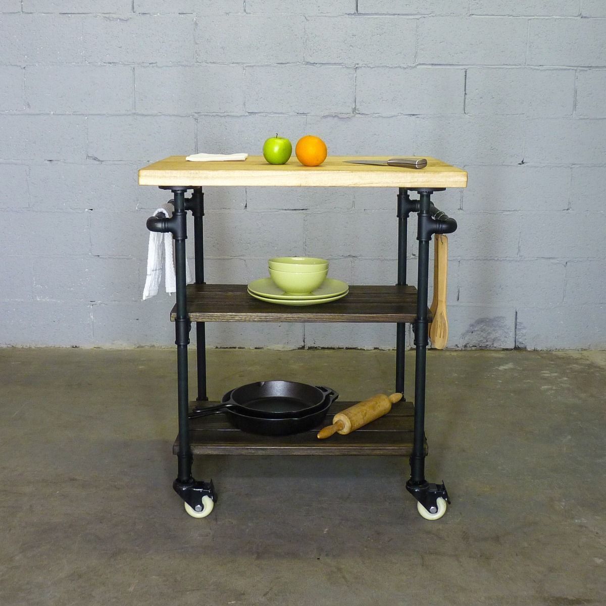 Three Tier Wooden Kitchen Island