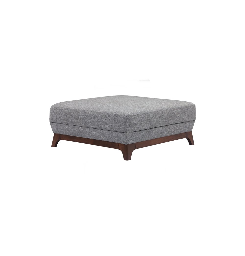 Chloe - Coral & Cocoa Ottoman