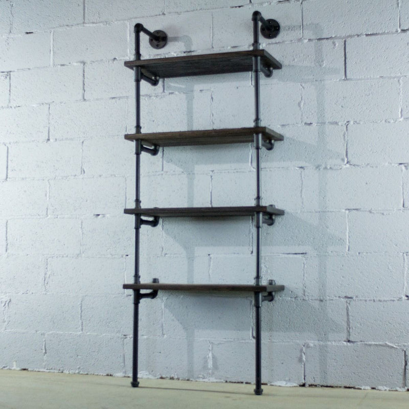 Four Shelf Wall Mounted Bookcase