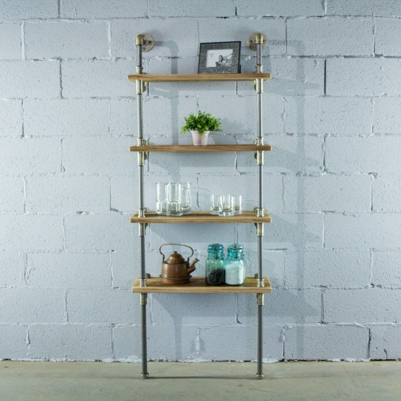 Four Shelf Wall Mounted Bookcase