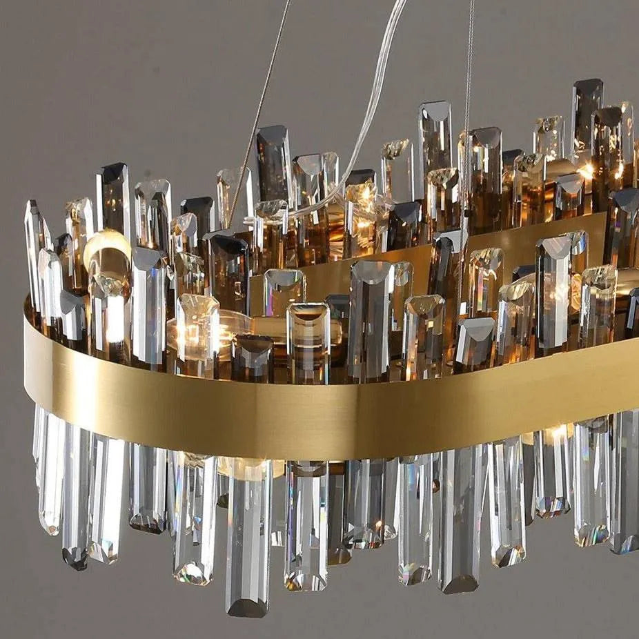 Crystal Oval Designer Chandelier