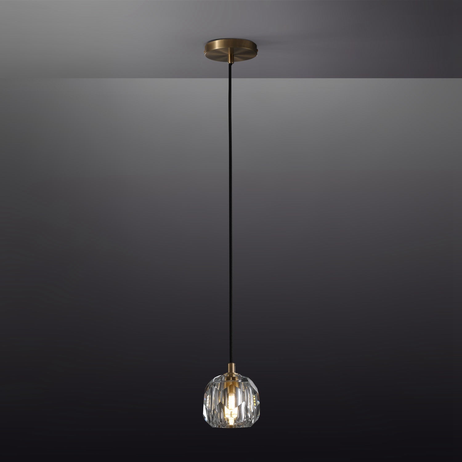 Bille De Clear Crystal Double Ball  Pendant Lighting