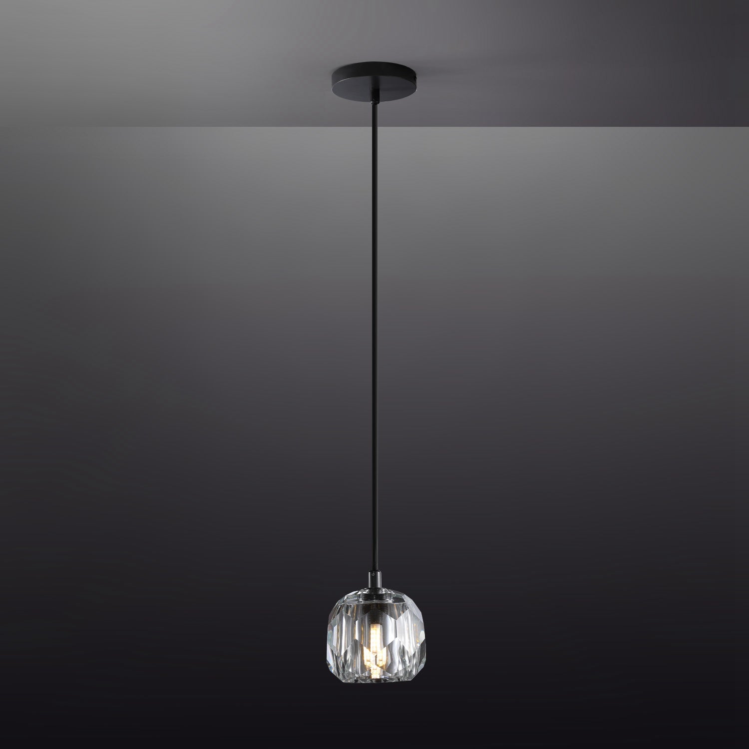 Bille De Clear Crystal Double Ball  Pendant Lighting