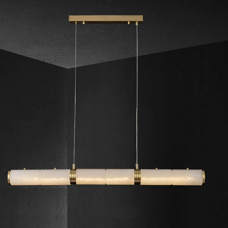 Linear Alabaster Chandelier