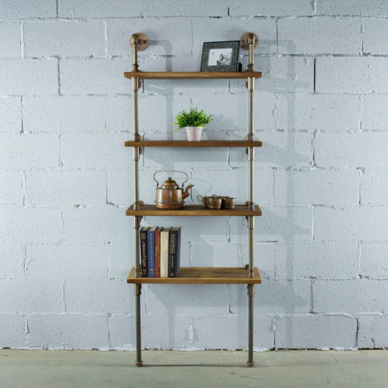 Four Shelf Wall Mounted Bookcase