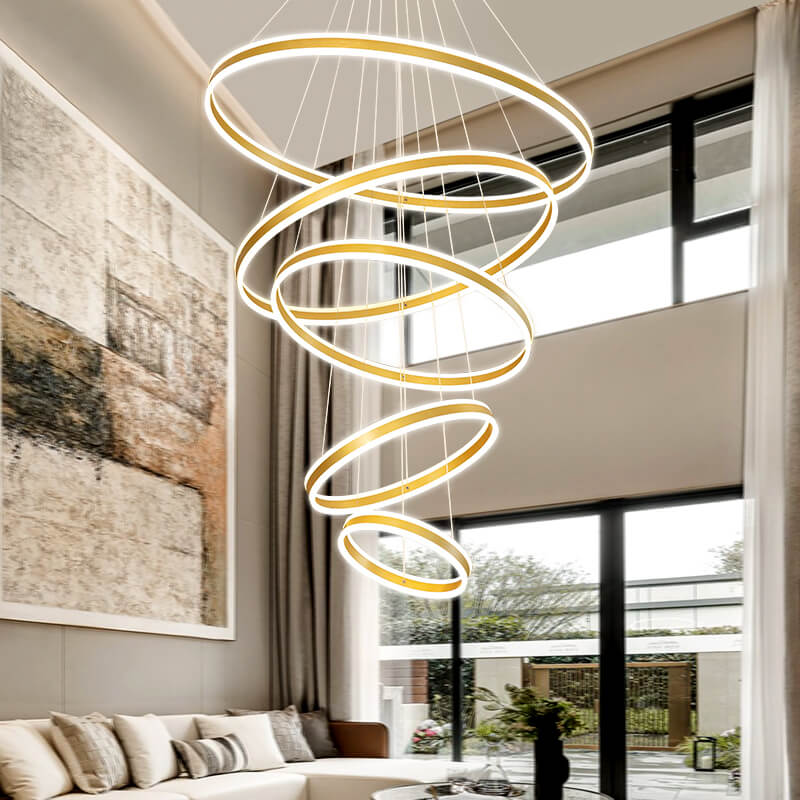 Large Modern Ring Chandelier