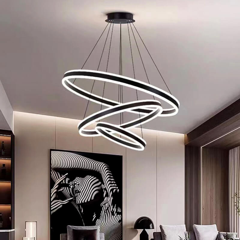 Large Modern Ring Chandelier