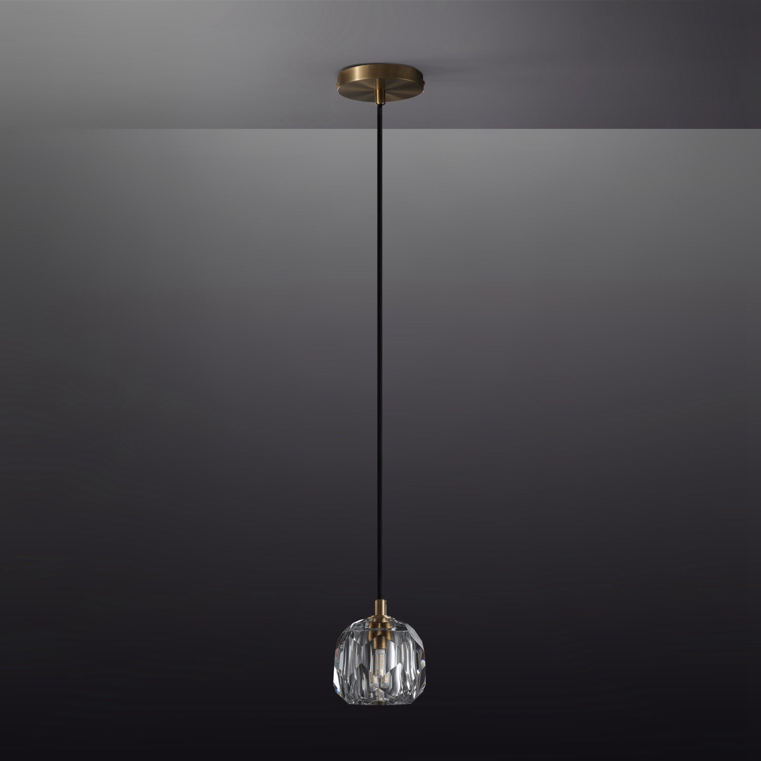 Bille De Clear Crystal Double Ball  Pendant Lighting