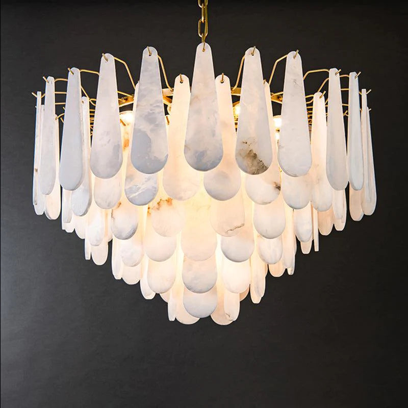 Alabaster Foyer Chandelier