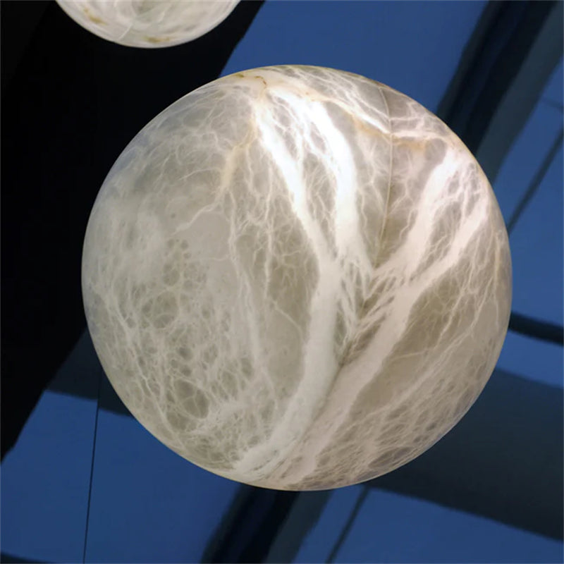 Alabaster Half Moon Wall Sconce