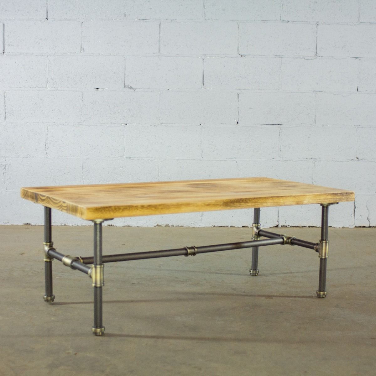 Modern Industrial Rectangular Coffee Table