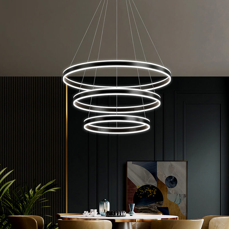 Large Modern Ring Chandelier