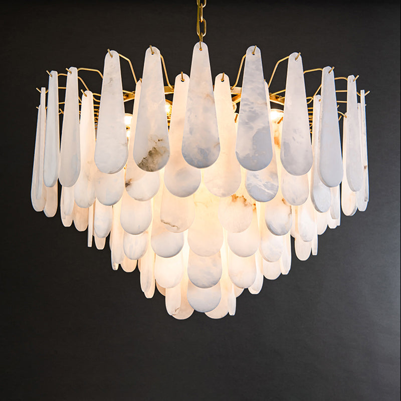 Stella Spanish Alabaster Luxury Lighting Fixtures, Elegant Chandeliers