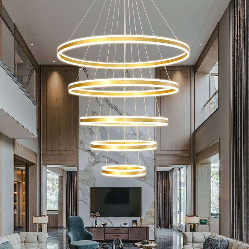 Large Modern Ring Chandelier