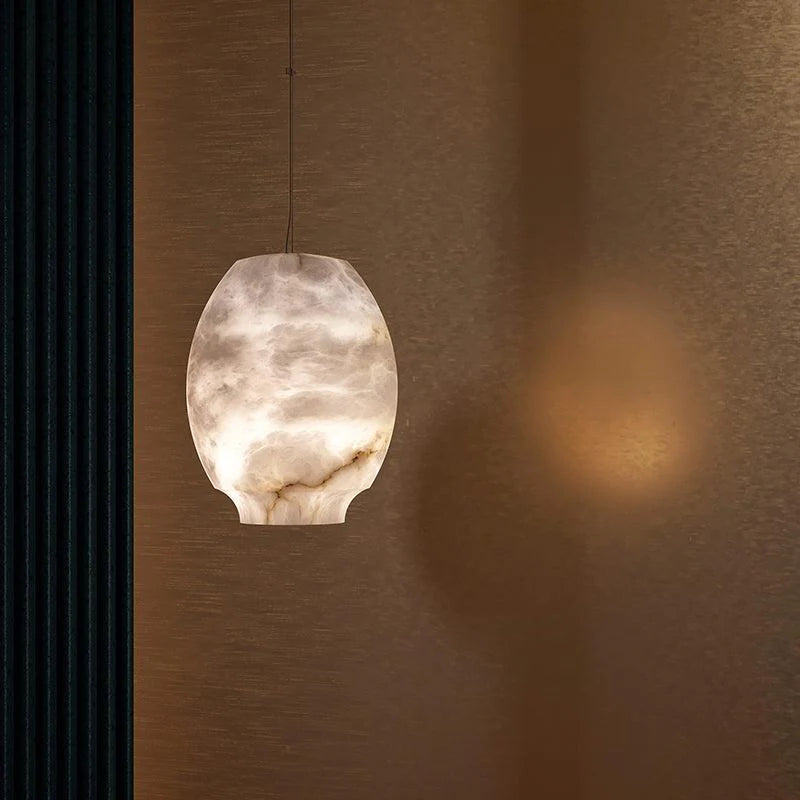 Alabaster Lantern Pendant Light