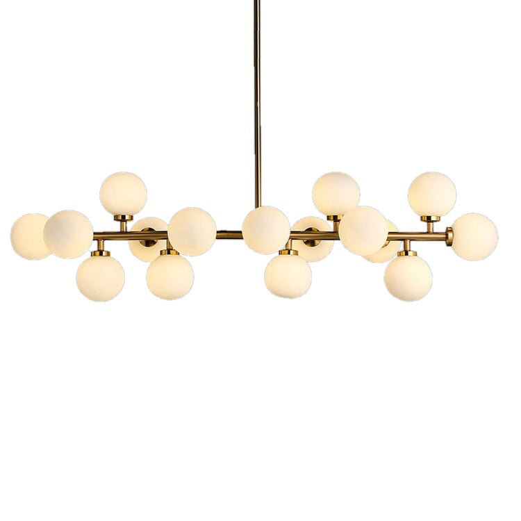 Glass Ball Shade Chandelier