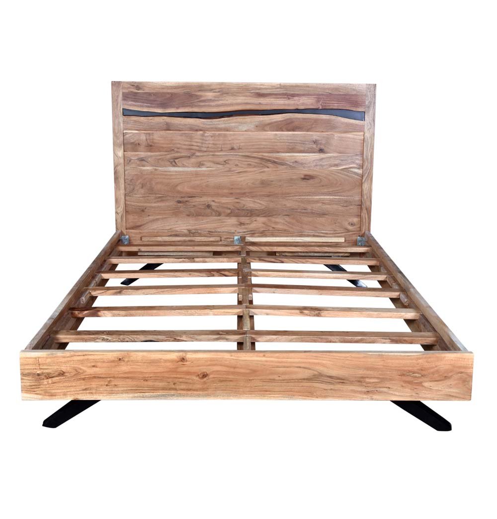 Arjun - Wood Frame Queen Bed